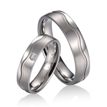 Heart-Shaped Jigsaw Titanium Steel Couple Ring